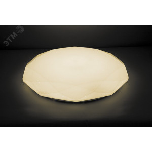 Светильник светодиодный ДБО-36w матовый с эффектом Звездного неба регулировкой цветовой температуры 3000-6500К светового потока max 2900Лм и режима освещенности с пультом управления и таймером выключения 29635