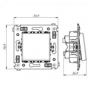Выключатель 1-кл. СП Avanti 