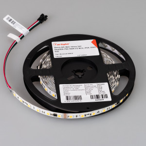 Лента SPI-B60-10mm 24V Day4000-PX6-RAM (15 W/m, IP20, 5060, 5m) 039039, Светодиодная лента SPI-B60, открытая IP20, с микросхемой GS8206 (битый пиксель не влияет на передачу сигнала далее по ленте, подключение внешнего контроллера). Светодиоды 5060, 60 шт/м (1 pixel = 6 LED), белая плата 10 мм, скотч 3М. Цвет ДНЕВНОЙ 4000K, цв