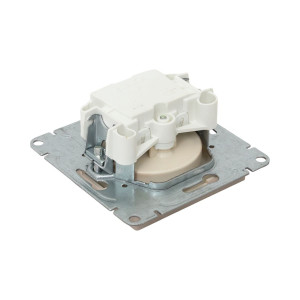 Механизм розетки, 16А, без заземления, без шторок, кремовый Эпика EKF UP1-SOI-100