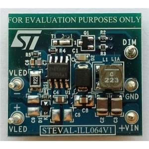 STEVAL-ILL064V1, Средства разработки схем светодиодного освещения  3 A LED driver based on the LED5000 in BB- topology