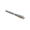 Кабель витая пара F/UTP кат.5E 4х2х24AWG solid LSZH FUTP4-C5E-S24-IN-LSZH-GY-305 сер. (уп.305м) 45788