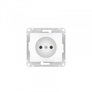 Розетка Glossa 16А без заземл. быстрозажим. клем. механизм бел. SE GSL000141S