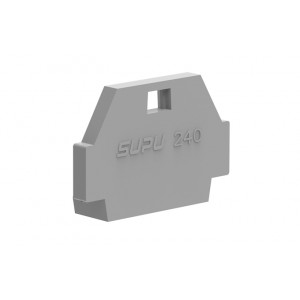 Торцевая крышка 240641, Торцевая крышка, для клемм TB, цвет: серый