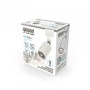 Светильник светодиодный трековый Track 8Вт 4000К IP20 600лм 180-240В ДПО угол 50град. цилиндр 1ф бел. TR089