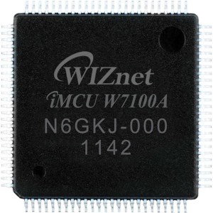 W7100A, 8-битные микроконтроллеры 8051 CORE+HARDWIRED TCP/IP+MAC+PHY