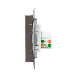 Механизм розетки RJ45 - 2шт, (cat5), мокко Эпика EKF UP1-SOM-2RJ45-5