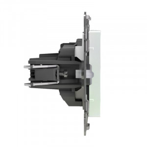 Розетка 1-м СП Pixel 16А IP20 без заземл. защ. шторки механизм перламутр. TKE-PX-R1SF-C04