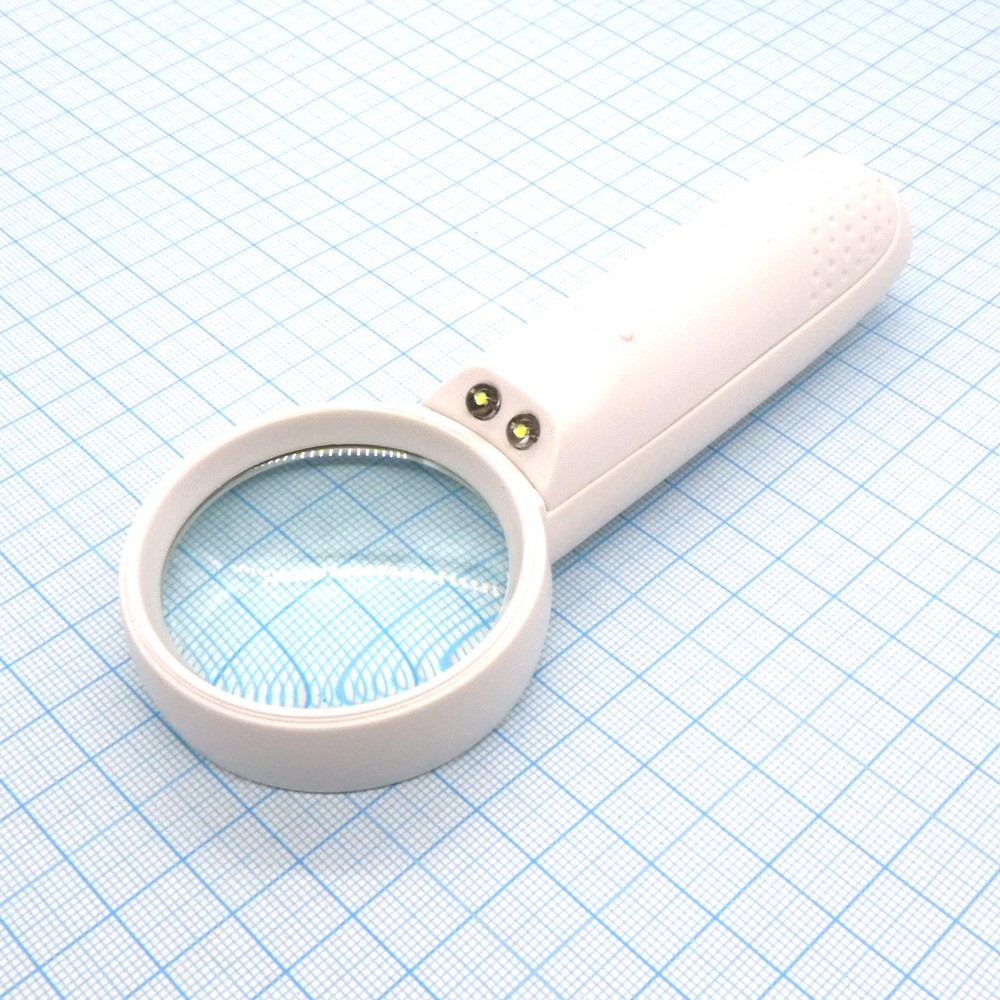 Изображение товара Линза х 5 ручная с подсветкой для точной работы и увеличения