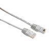 Патч-корд кат.5E UTP неэкранир. PVC 1Гбит/с 1м сер. TERACOM TRC-5EUTP-PVC-1M-GY