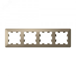 ATLASDESIGN AIR 4-постовая РАМКА, ШАМПАНЬ/дымчатый черный ATN220504