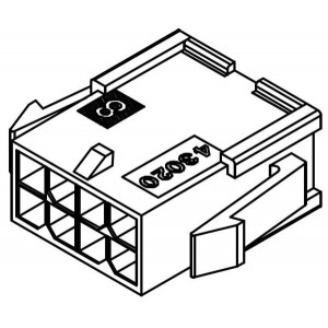 43020-1001, Проводные клеммы и зажимы PLUG FREE HNG 10P DUAL ROW