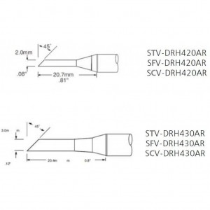 STV-DRH430AR, Наконечник для PS-900 миниволна удлиненная 3 х 20.4 мм
