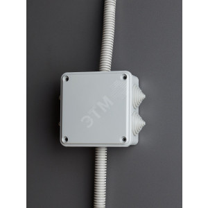 Коробка расп. КМ для о/п 100х100х45мм IP44 6 вв. (7035) UKO11-100-100-045-K41-44