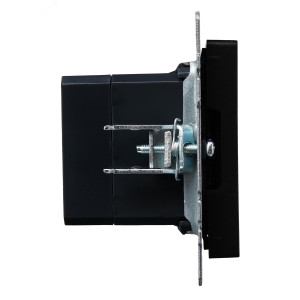 Розетка BRITE USB A+C 18Вт РЮ11-1-БрЧ черн. BR-U22-018-K02