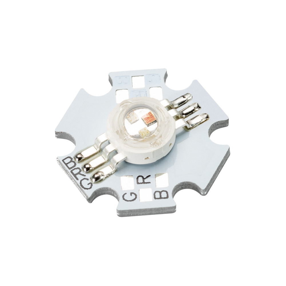 Изображение товара Мощный светодиод ARPL-Star-3W-EPA-RGB 120-140° 60-100 люмен