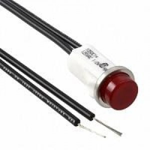 1050C1, Световые панельные индикаторы RED DIFFUSED 1/2" MOUNTING HOLE