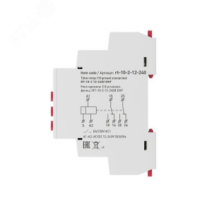 Реле времени (10 устанавл. функц.) RT-10 12-240В PROxima rt-10-12-240