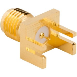 132430, РЧ соединители / Коаксиальные соединители SMA ENDLNCH RCP FLATTAB .047PC