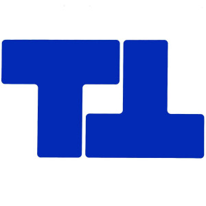 gws104450, Разделитель, форма Т,  материал-полиэстер В-514, цвет- синий, размер 203,2мм х 203,2мм, 20 шт/упак.