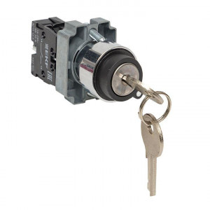 Переключатель BG21 2P с замком (не возврат.) NO xb2-bg21