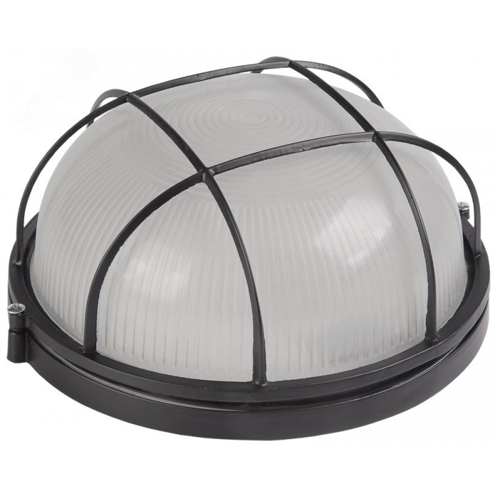 Изображение товара Светильник круглый настенный IP54 60Вт E27 черный IEK LNPP0-1302-1-060-K02