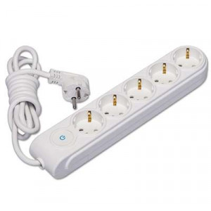 Удлинитель 5х5м с заземл. 16А IP20 с выкл. защ. шторки N5310063