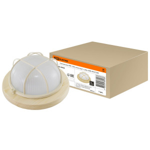 Светильник НПБ1302 сосна круг с реш. 60Вт IP54 SQ0303-0432