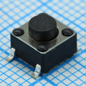 IT-1102WA8-160G-G, Кнопка тактильная 6х6х5мм 4 pin smd