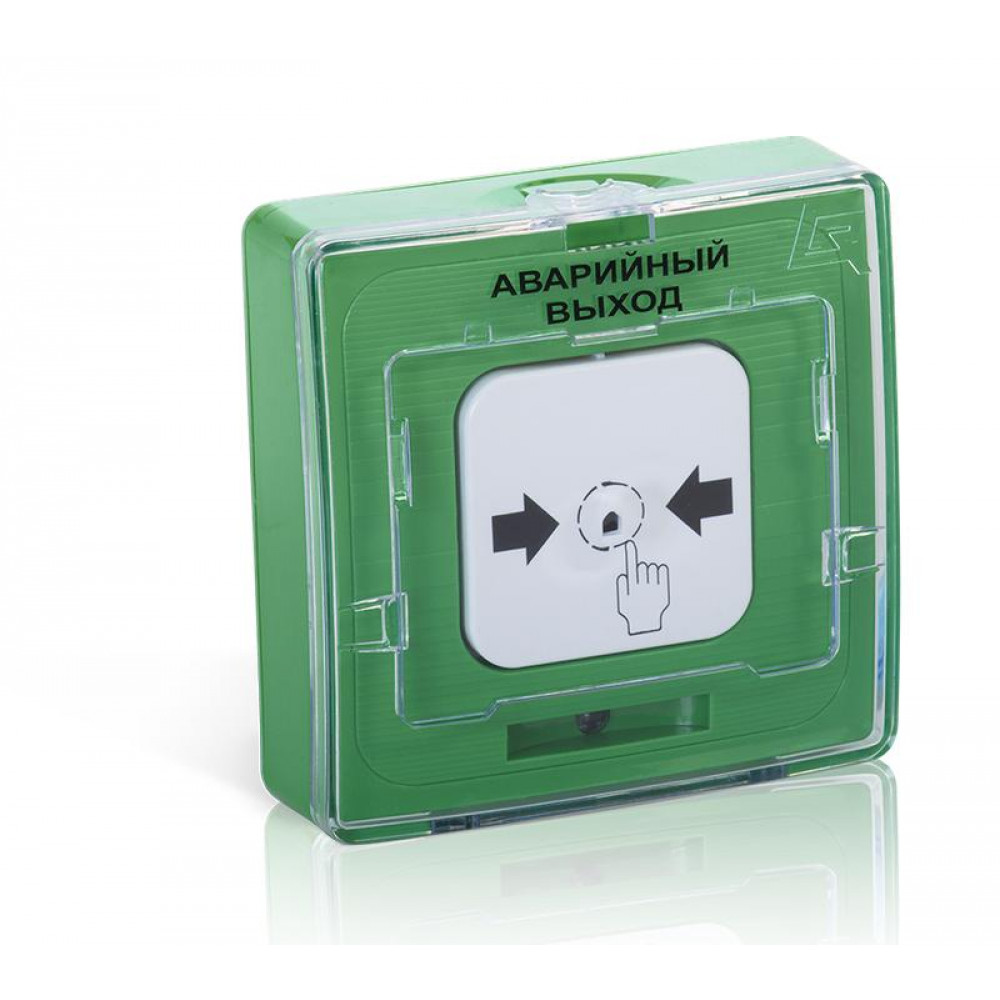 Изображение товара Устройство дистанционного пуска УДП 513-11-R3 Аварийный выход зелёное Рубеж