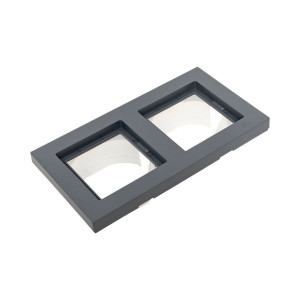2 - местная рамка, IP44, графит, пластик Эпика EKF UP1-FPG-02-44