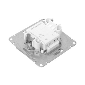 Механизм выключателя, одноклавишный, с подсветкой, алюминий Эпика EKF UP1-SWA-14