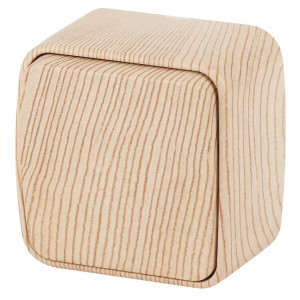 3-101-11 Выключатель, 10А-250В, IP20, ОУ, Polo, сосна (18/360/4320) Б0036102