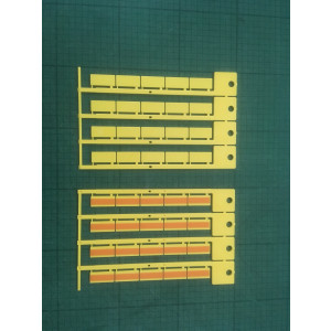 brdSAG92A, Адгезивная бирка, 9х20 мм, желтая, 600 шт в уп.