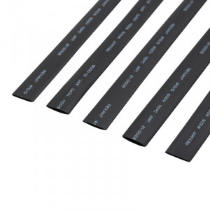 Трубка термоусадочная ТУТ нг 10,0/5,0 черная, термоусаживаемая трубка в метровой нарезке, не поддерживает горение