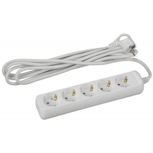 Удлинитель 5х5м с заземл. 16А IP20 U-5e-5m-3х1 ПВС 3х1 Б0028377