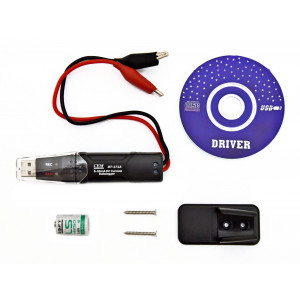 DT-171A регистратор тока, регистрация текущих значений постоянного тока до 20мА, память 32000 значений, период измерения от 1с до 24ч