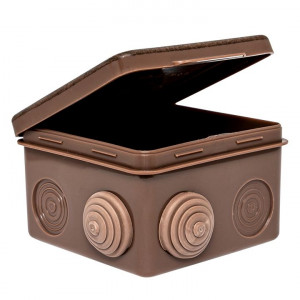 Коробка распределительная КМР-030-031 с крышкой (80х80х50) 7 мембран plc-kmr-030-031-t