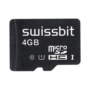 SFSD4096N3BM1TO-I-GE-2B1-STD, Карты памяти Industrial microSD Card, S-45u, 4 GB, MLC Flash, -40 C to +85 C