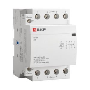 Контактор модульный КМ 32А 4NО (3 мод.) km-3-32-40