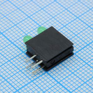 WP934EB/2GD, Индикатор Т-1 (3 мм) светодиодный на плату зеленый 565нм матовый 25мКд