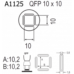 QUICK A1125, Насадка для термофена в паяльных станциях серий Quick 850, Quick 855, Quick 857, Quick 861, Quick 990