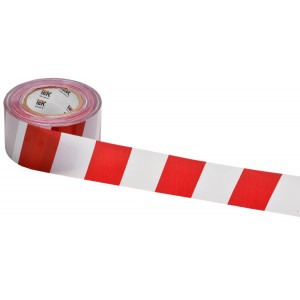 Лента ЛО-250 (75мм-35мкм) красно-белая 250м UST11-250-075-035-K58