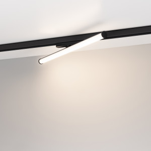 Светильник LGD-TUBE-TURN-4TR-L600-20W Day4000 (BK, 180 deg, 230V) 036297(1), Светильник подвесной для треков/шин 4 провода. Мощность 20 Вт, св. поток 2100 лм, 100 лм/Вт, дневной 4000 K, CRI>90, угол 180°, напряжение питания 230 В. Черный фигурный корпус из алюминия, экран поликарбонат, степень защиты IP20. Размер: диаметр 30 мм