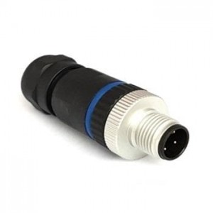 PXPPAM12FIM03ASTPG9, Circular Metric Connectors M12 Series Polyamide M In-Line Flx Body