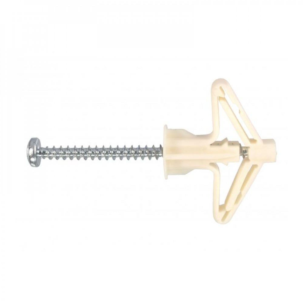 Изображение товара Дюбель-бабочка OLA с шурупом 4х60 Sormat, упаковка 4 шт