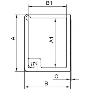 Кабель-канал 10х10 L2000 пластик TMR с клейкой пленкой 00301