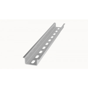 NS35/15-1000-00Z(H), Монтажная рейка 35x27x15 мм, перфорированная, длина 1 м, размер перфорированных отверстий: ширина 15 мм, высота 6,2 мм, сталь