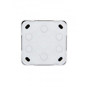 Розетка 1-м ОП Viola с заземл. с крышкой бел. 751-0200-123