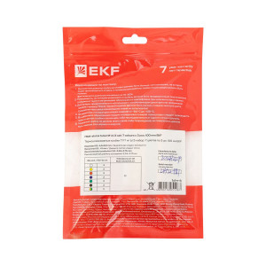 Набор трубок термоусадочных ТУТ нг тонкостен. 6/3 (7 цветов по 3шт 100мм) tut-n-6